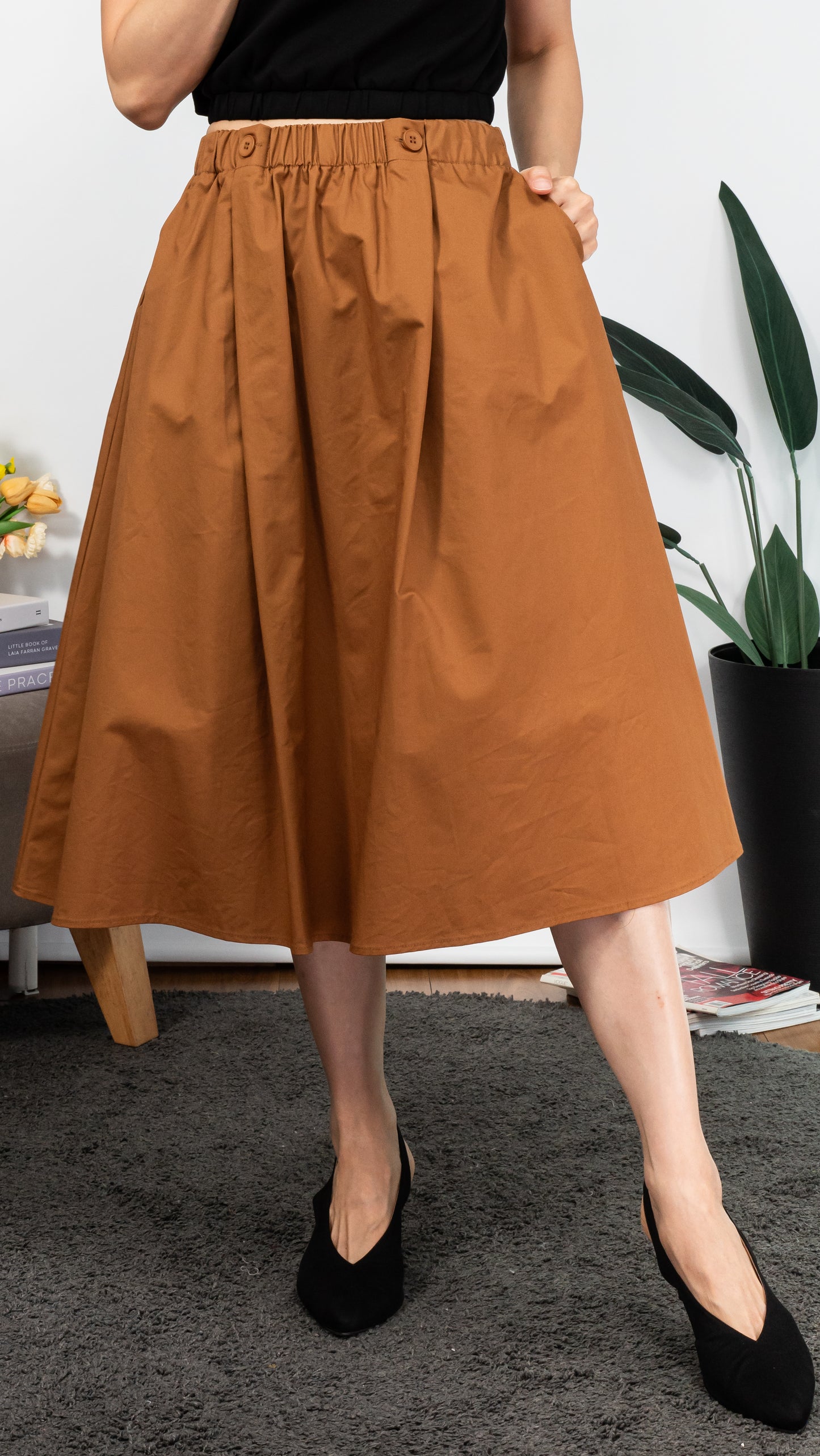 Angelica Skirt (Khaki)
