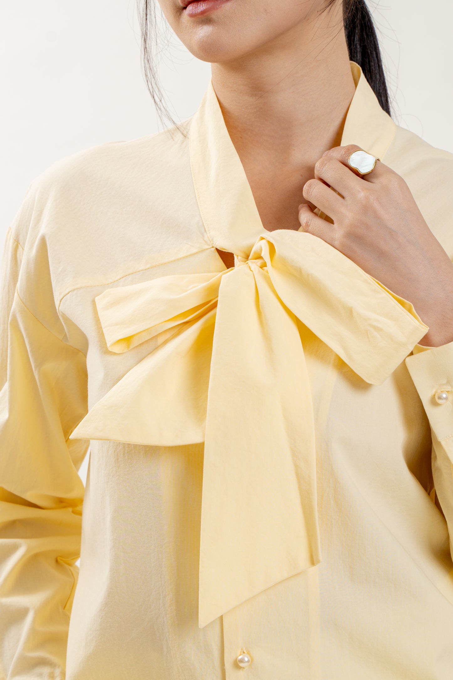 Bow Time Top (Light Yellow)