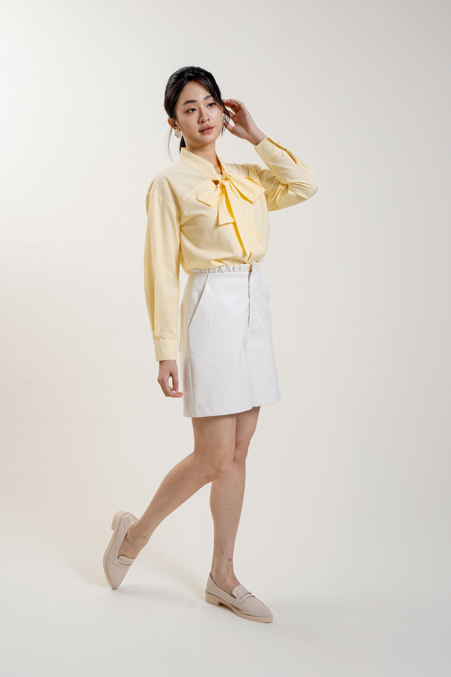 Bow Time Top (Light Yellow)