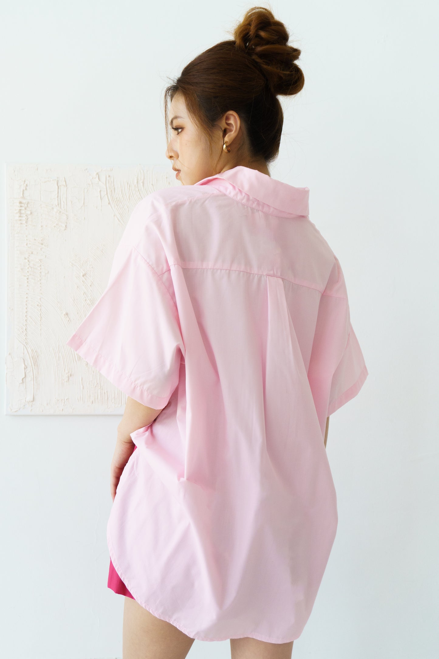 Oversized Blouses Set (Pink)