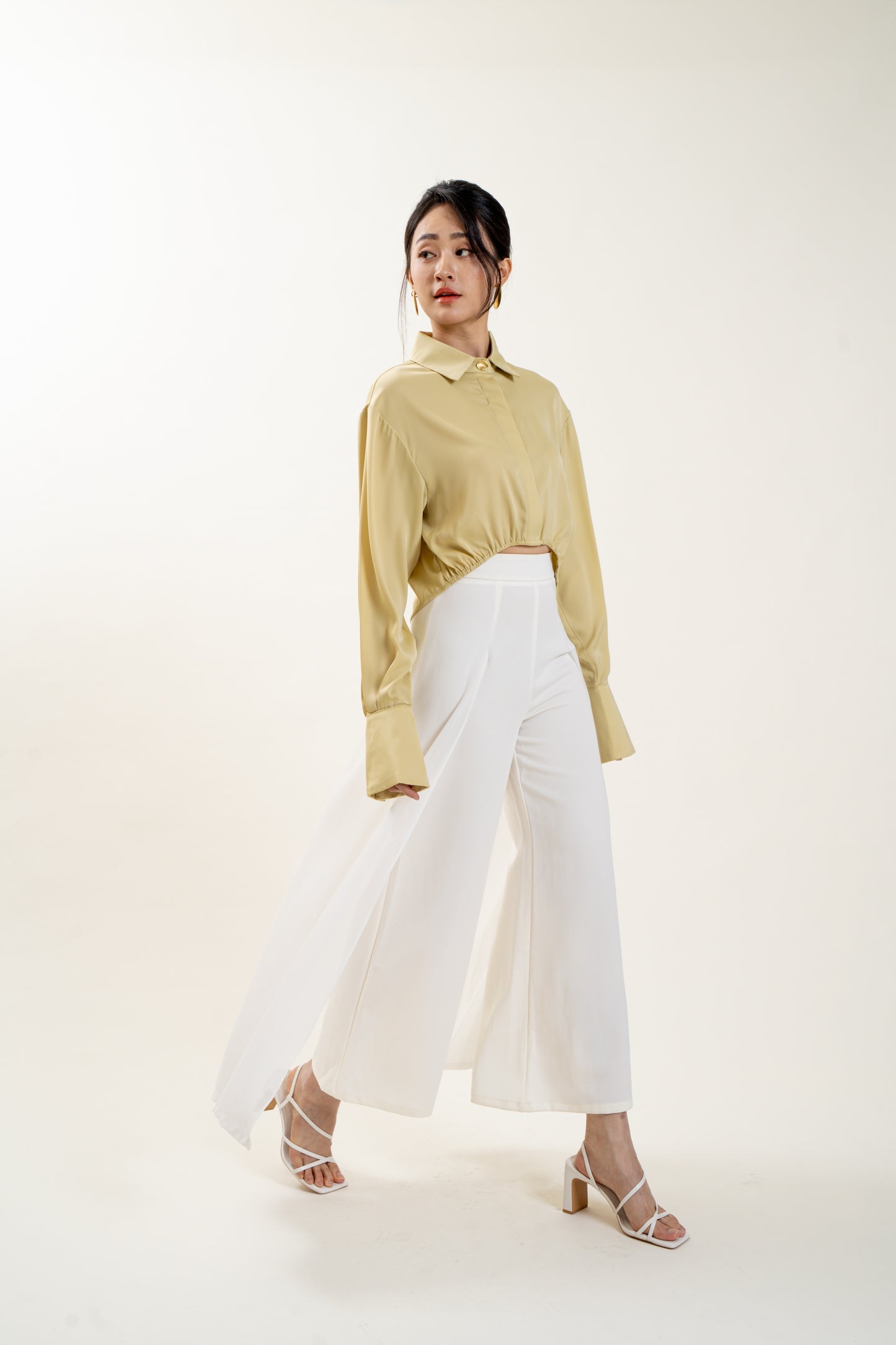 Gilded Pearl Top (Olive)