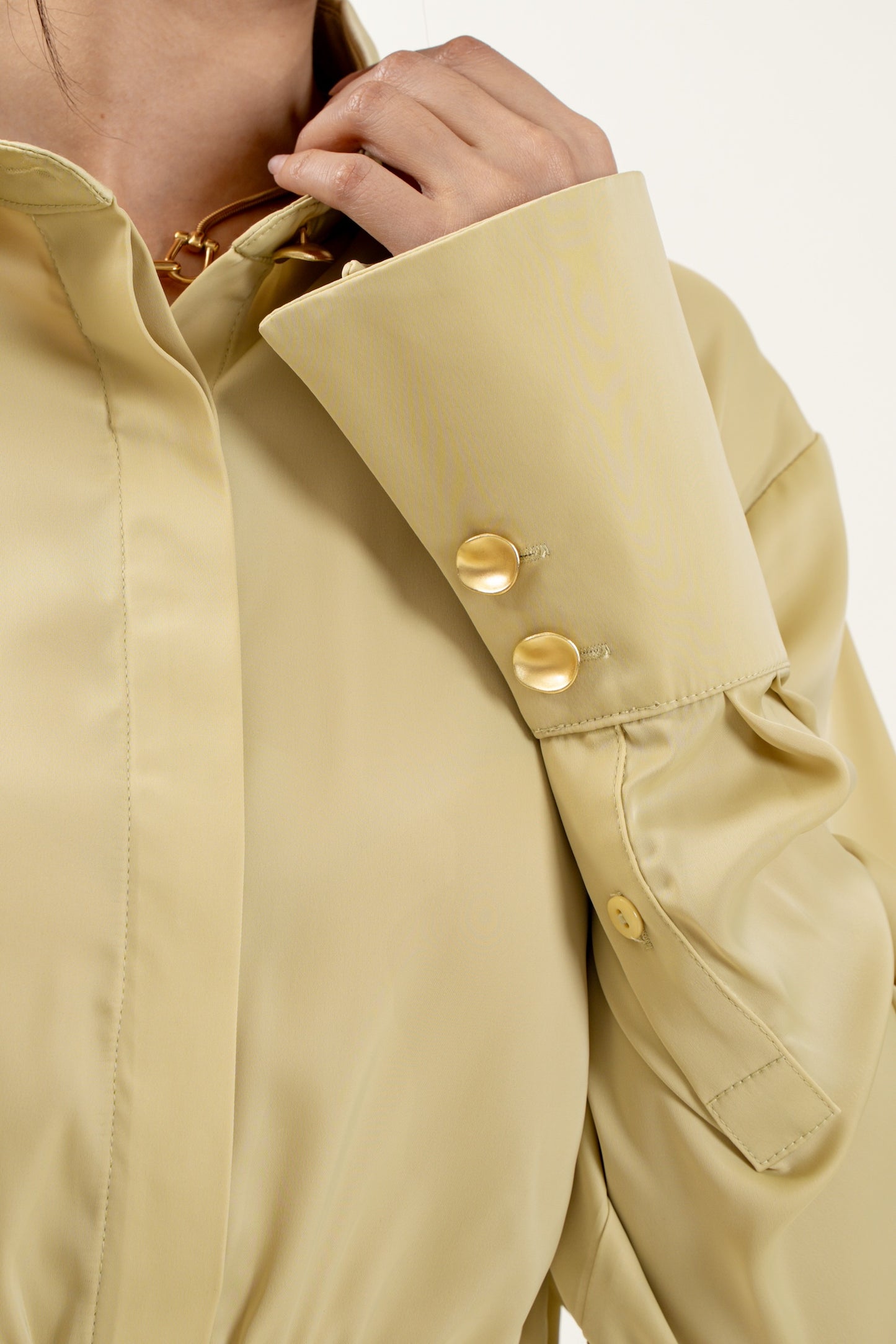 Gilded Pearl Top (Olive)