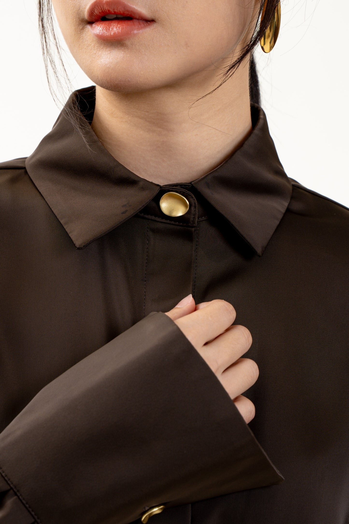 Gilded Pearl Top – Brown