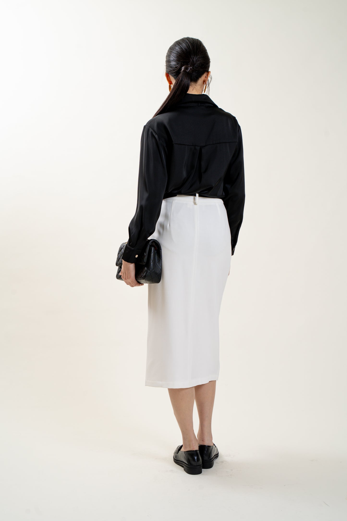 Trinity Silk Top(Black)