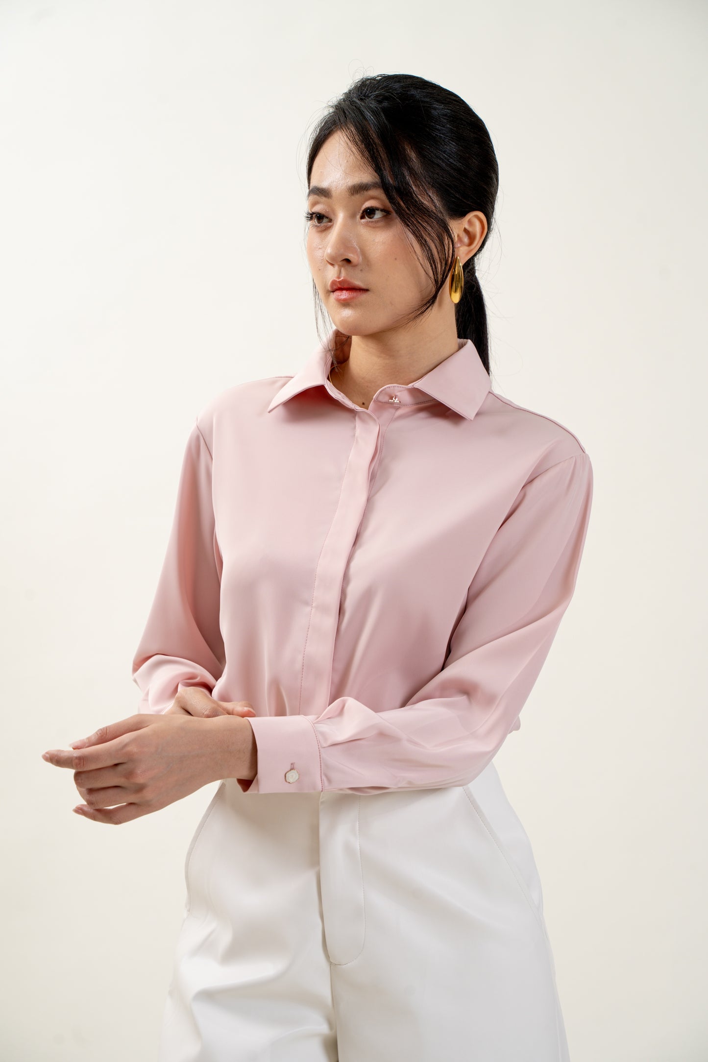 Trinity Silk Top(Pink)