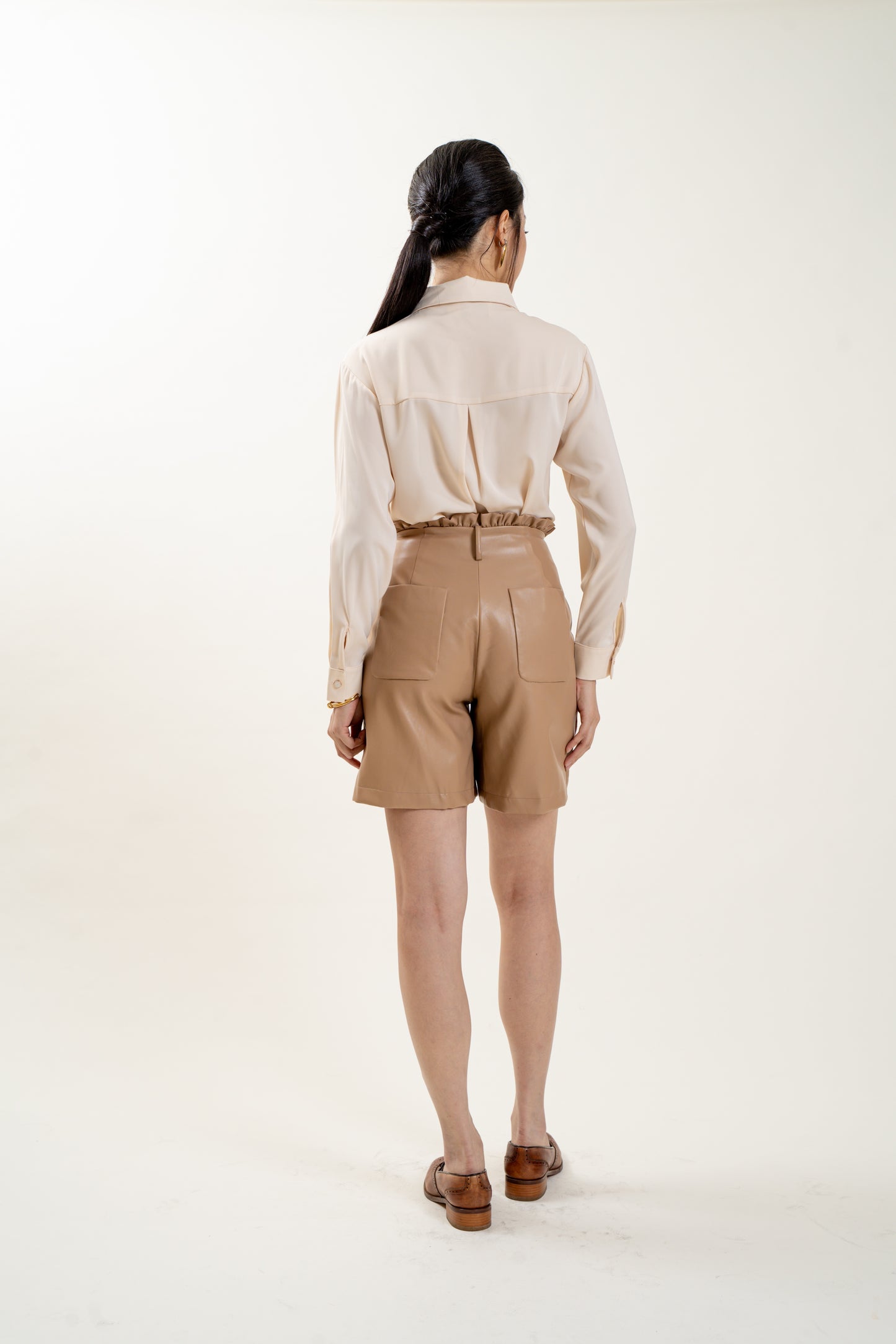 Trinity Silk Top(Cream)