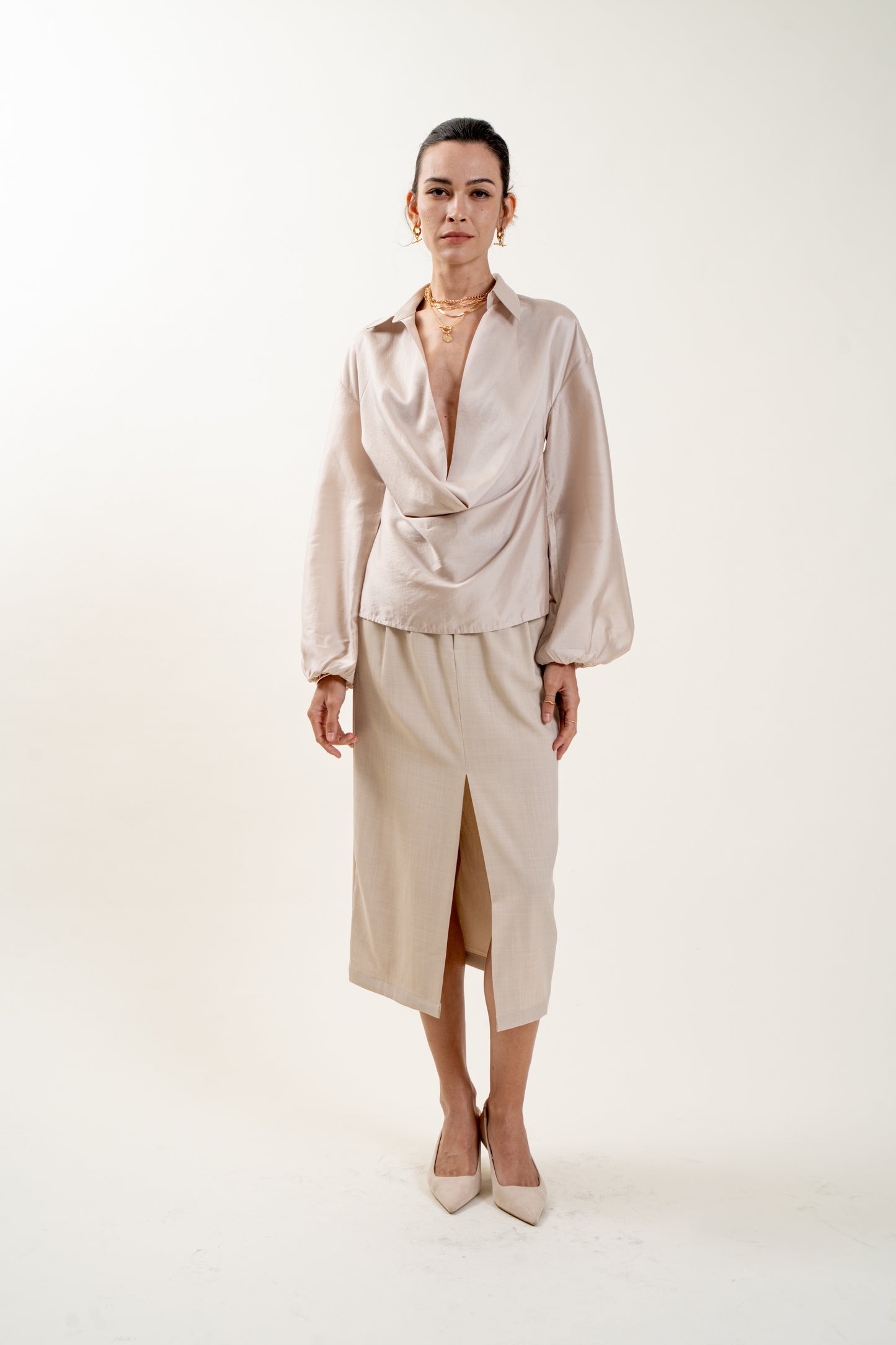 Linéa Top(Beige) - Pre Order