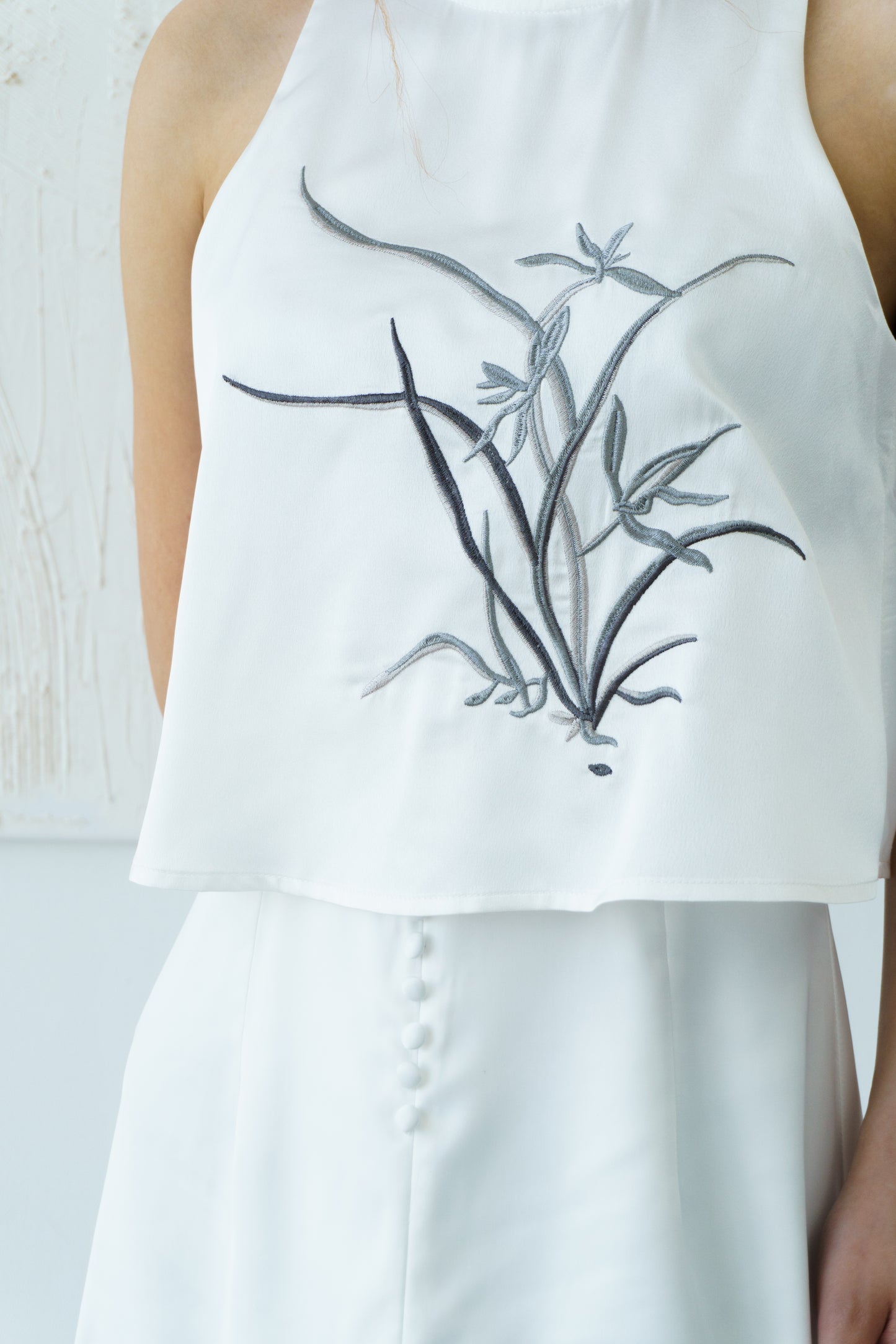 Neo-Chinese Dress (White)