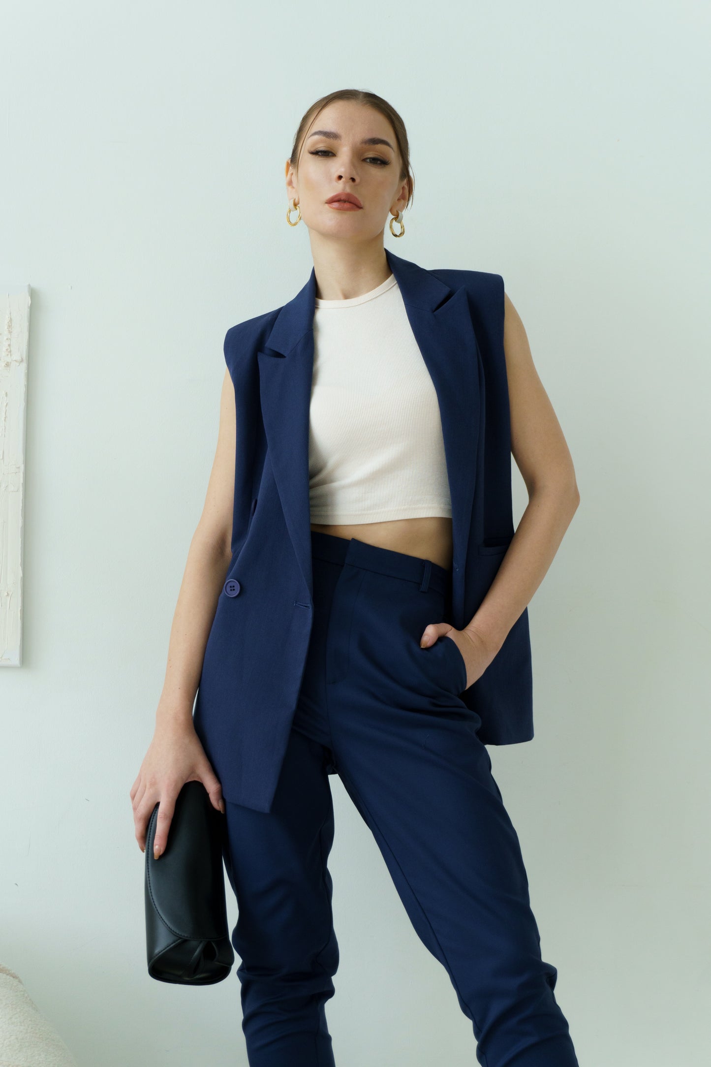 Tapered Pants (Blue)