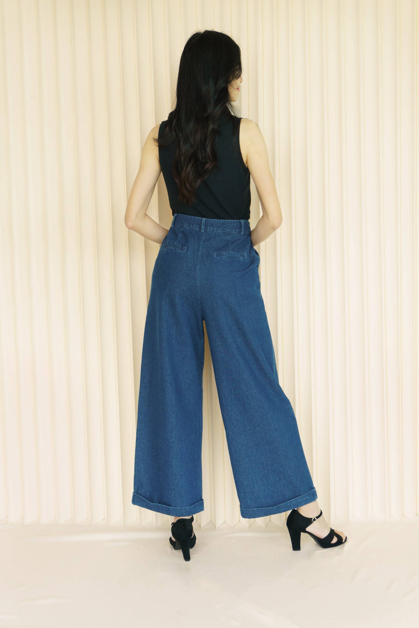 Casual Wide Jeans (Blue)