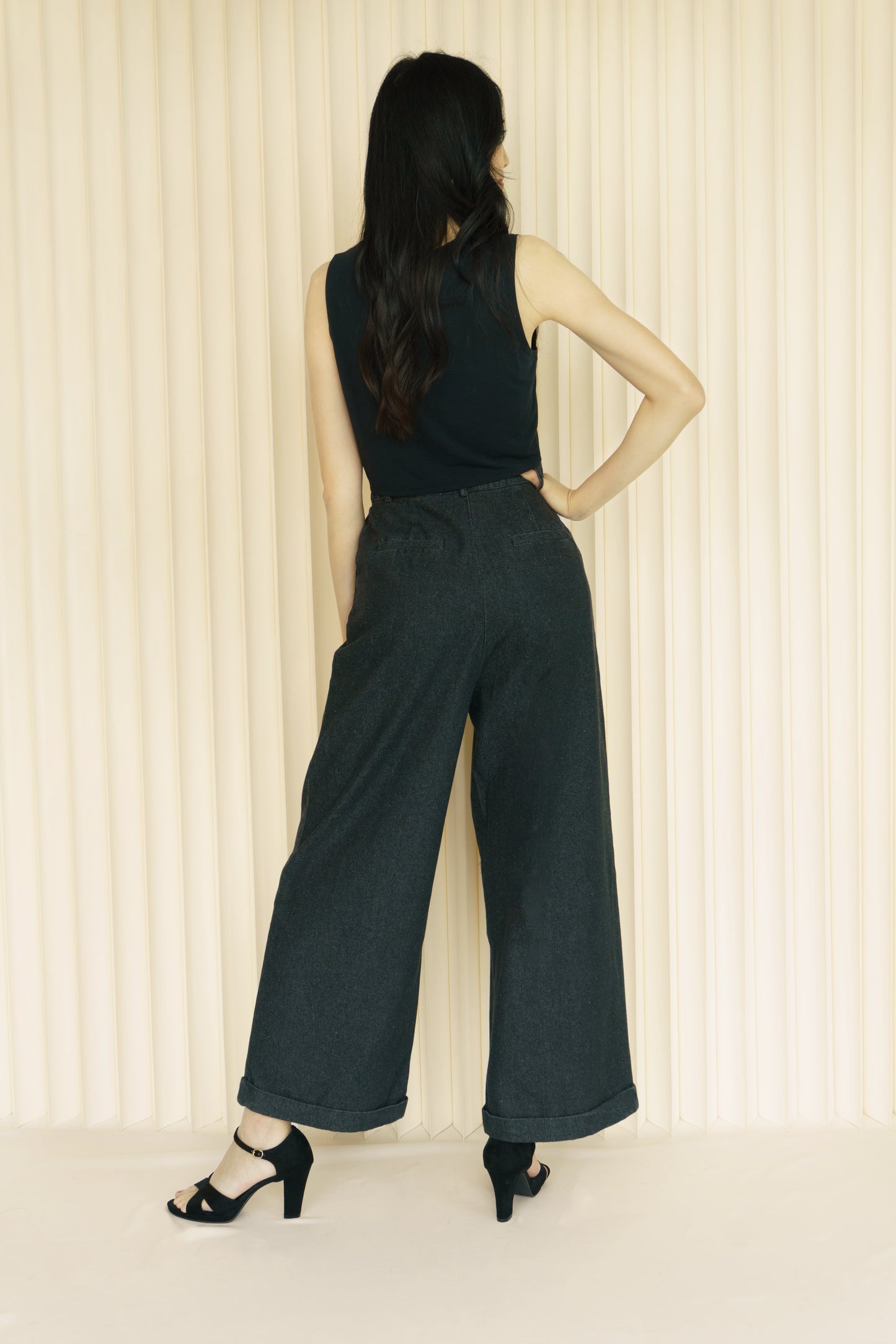 Casual Wide Jeans (Black)