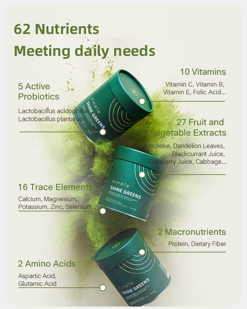 【Member Upgrade】eimele Essential Rainbow 360g/bag*3 + Shine Greens Home Edition 150g/tin*2{Free Greens Home Edition*1 + RM30 voucher pack}