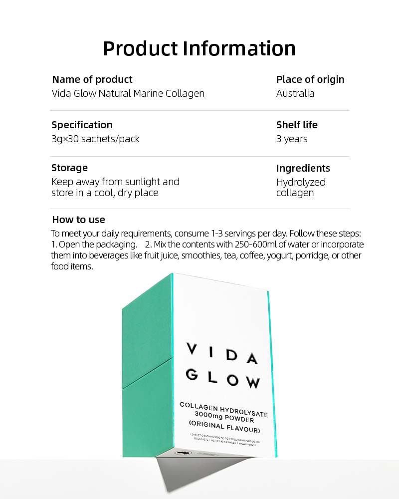 【Member Upgrade】Vida Glow Collagen Liquid*4 packs + Hydrolysate*3 packs Free RM30 voucher pack