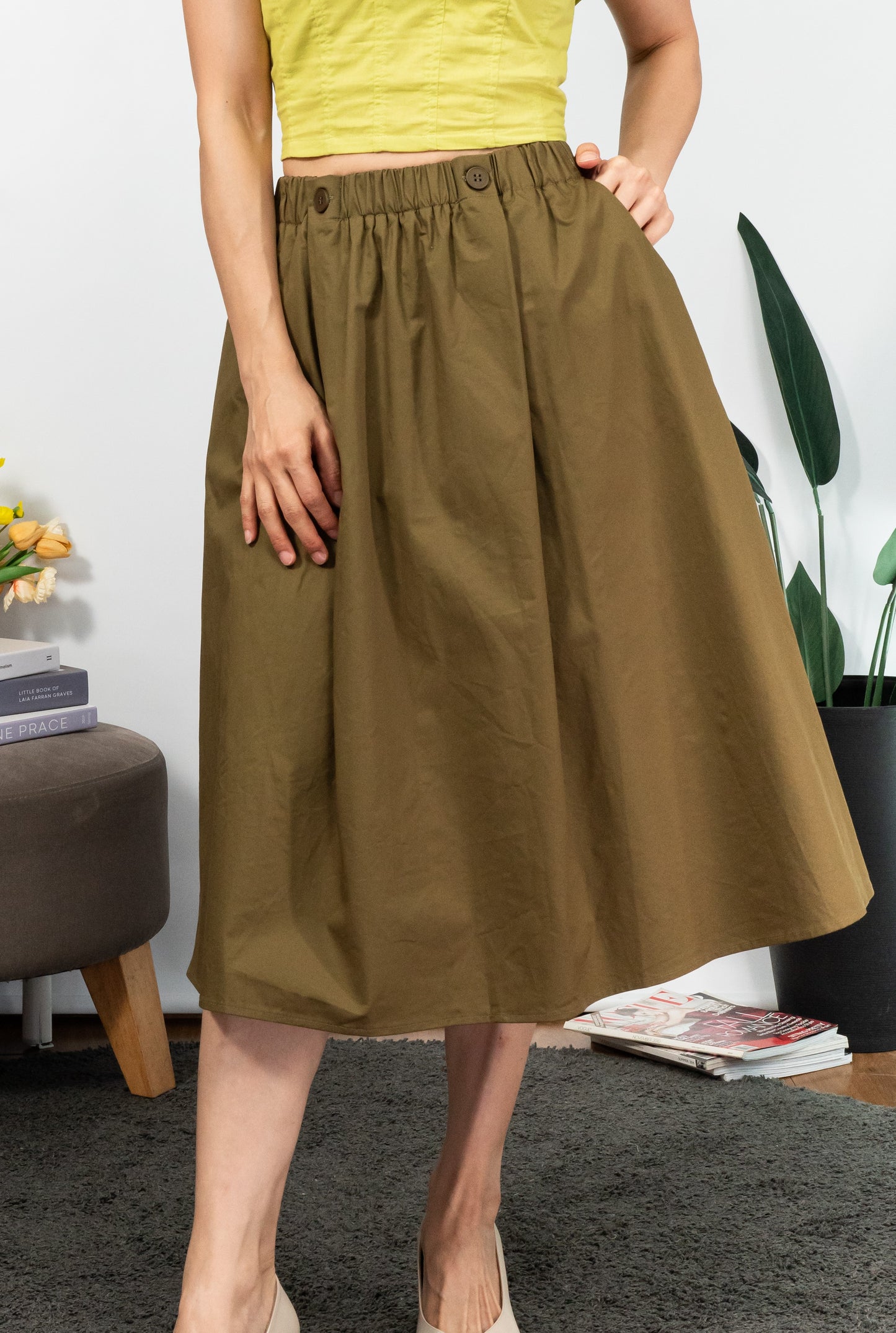 Angelica Skirt (Army Green)