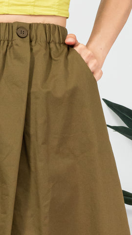 ANGELICA SKIRT [ARMY GREEN]
