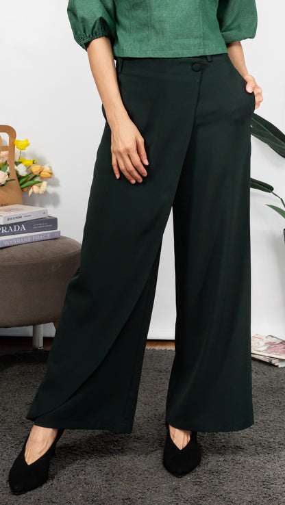 Button Suit Pants (Green)