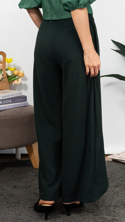 Button Suit Pants (Green)