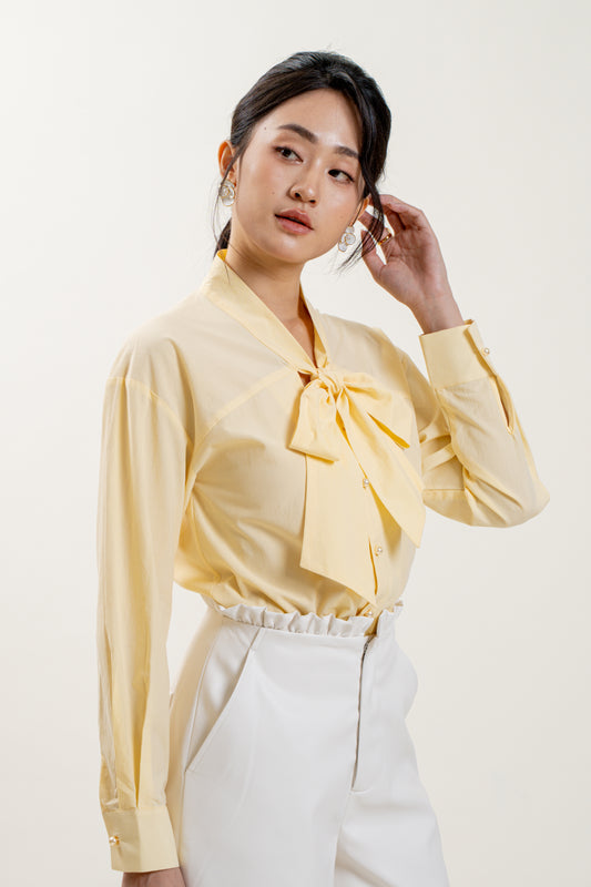 Bow Time Top (Light Yellow)