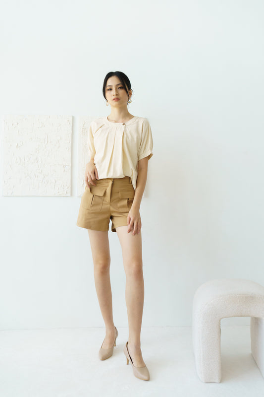 Soft Drape Top (Cream)