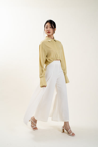 Gilded Pearl Top (Olive)