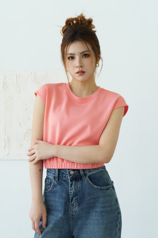 Soft Sleeveless Top (Orange)