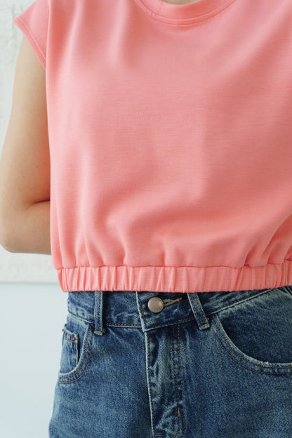 Soft Sleeveless Top (Orange)