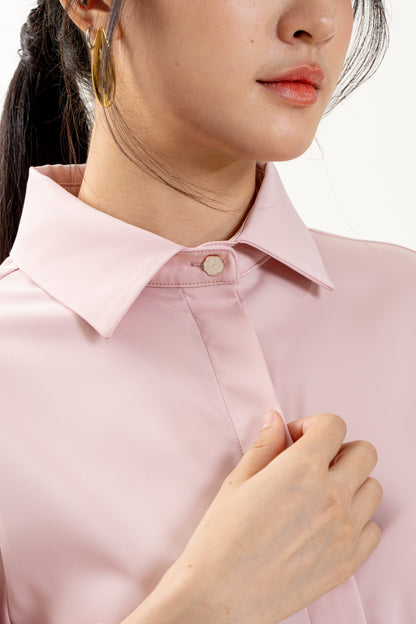 Trinity Silk Top(Pink)