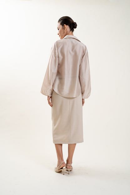 Linéa Top(Beige) - Pre Order
