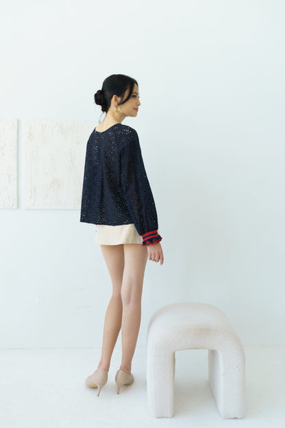 Boho Top (Navy Blue)