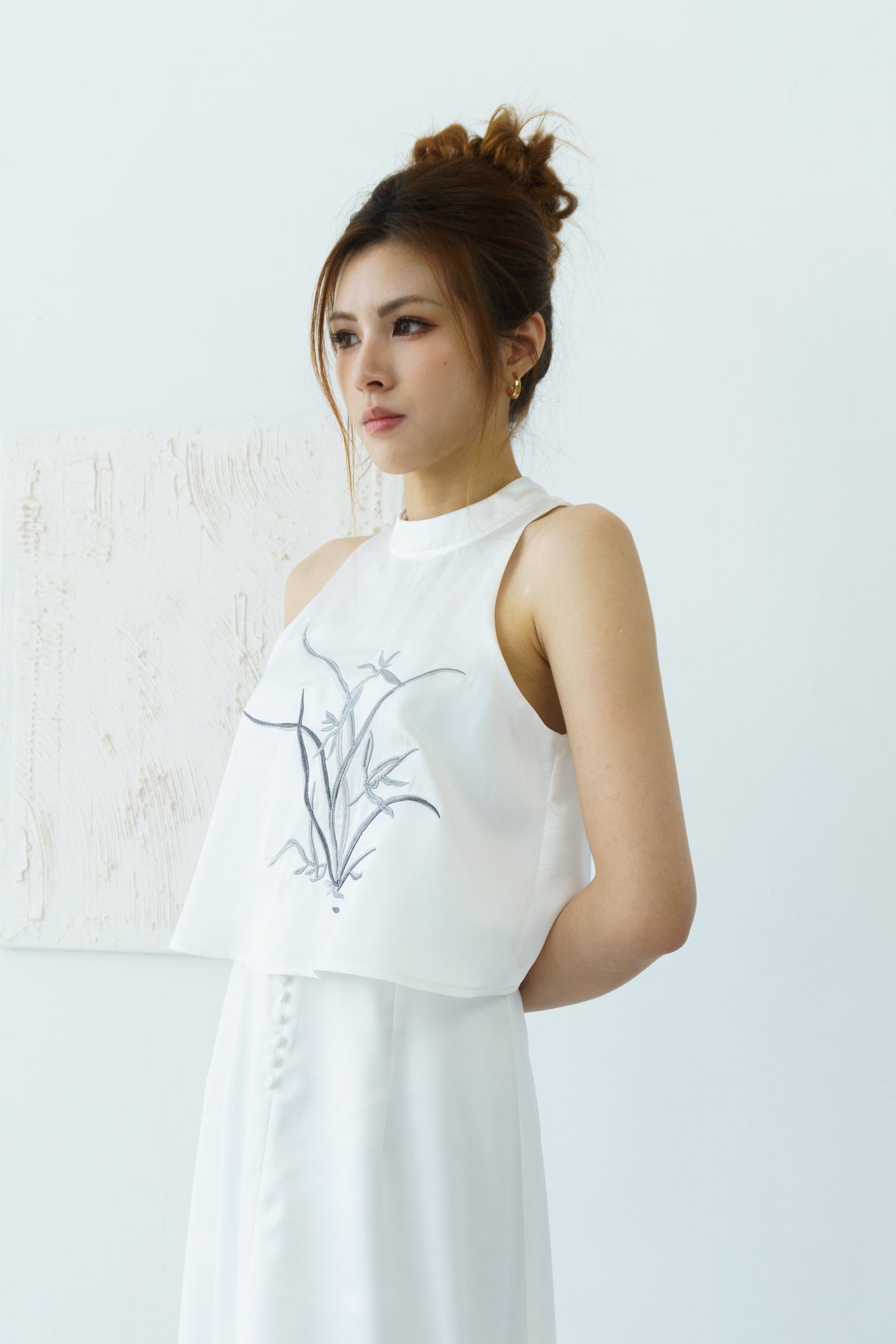 Neo-Chinese Dress (White)