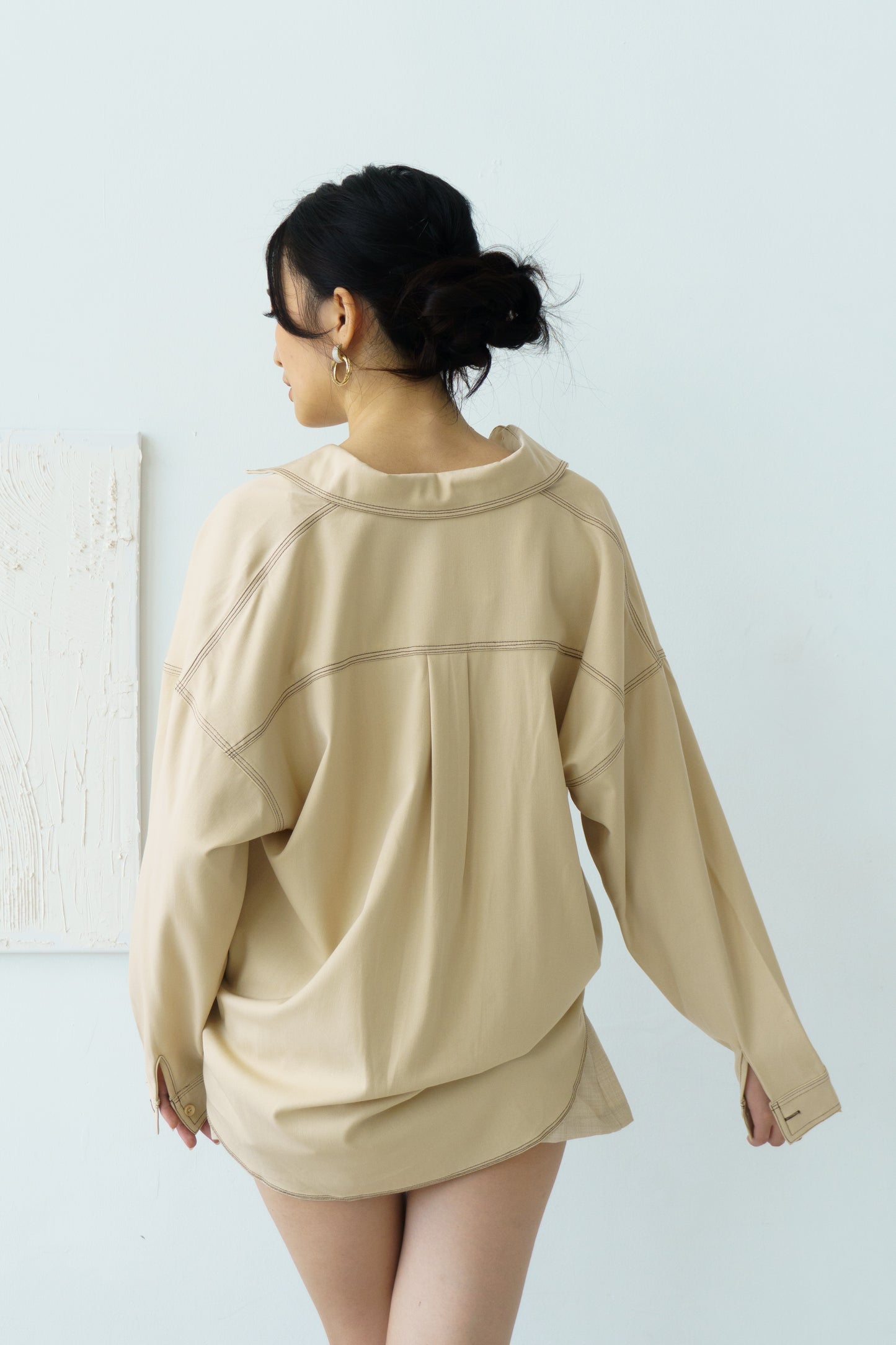 Slouchy Top (Beige)