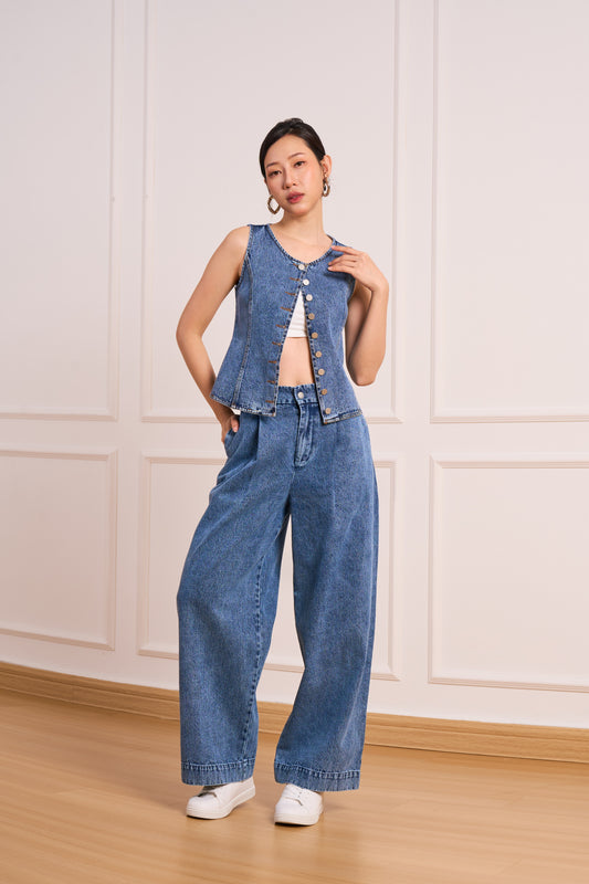 Deno Top(Washed Denim)