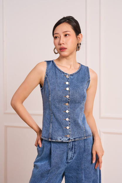 Deno Top(Washed Denim)
