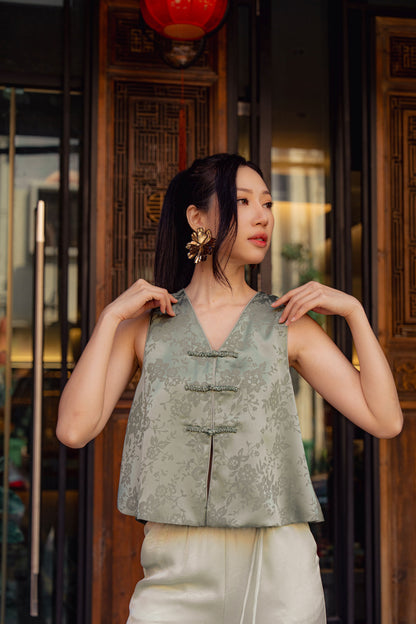 Yun Sleeveless Top(Green)