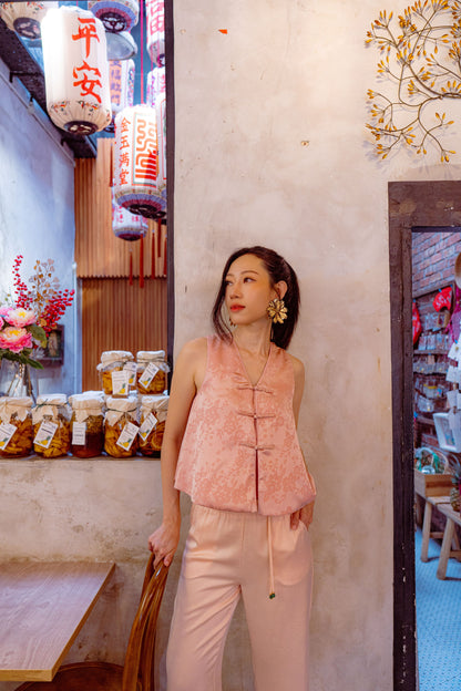 Yun Sleeveless Top(Pink)