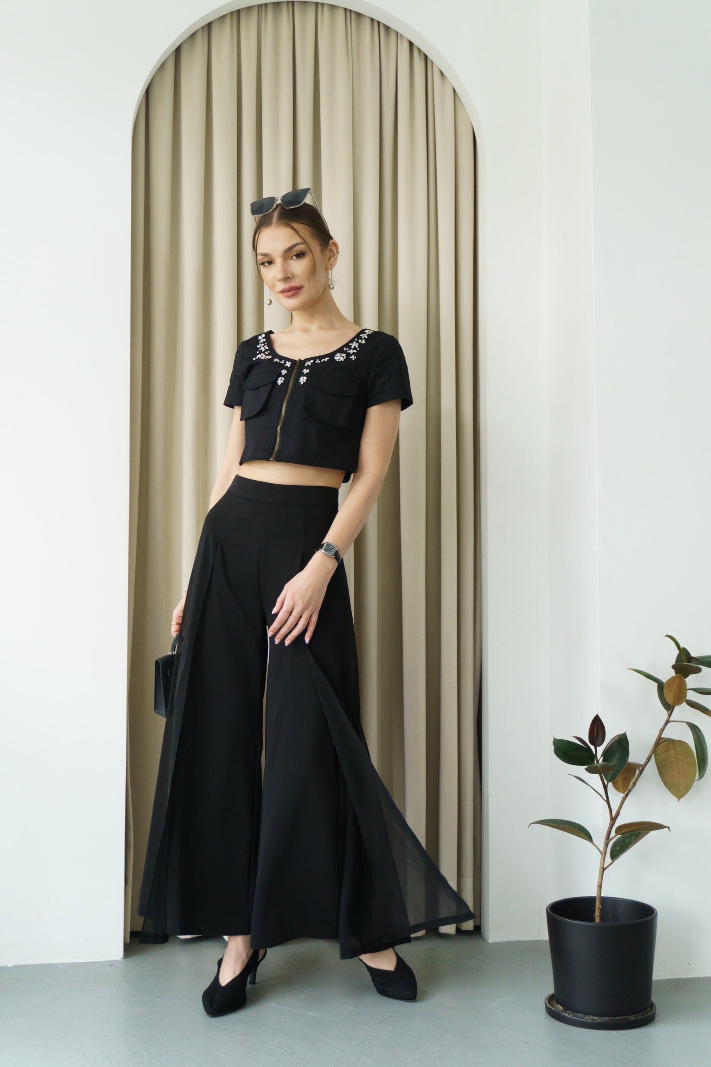 Ethereal Flow Pants (Black)