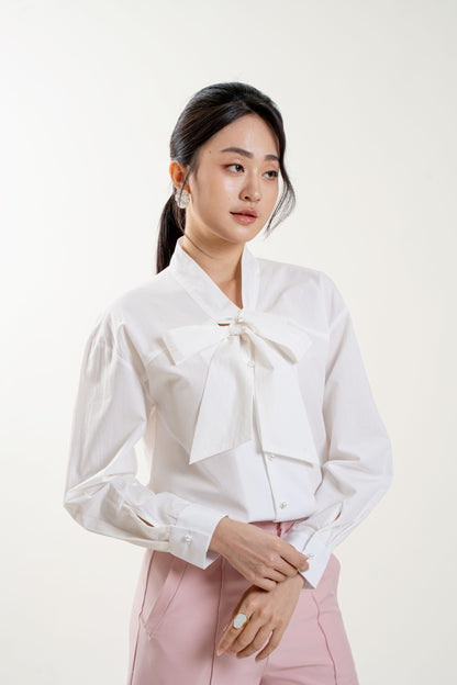 Bow Time Top (White)