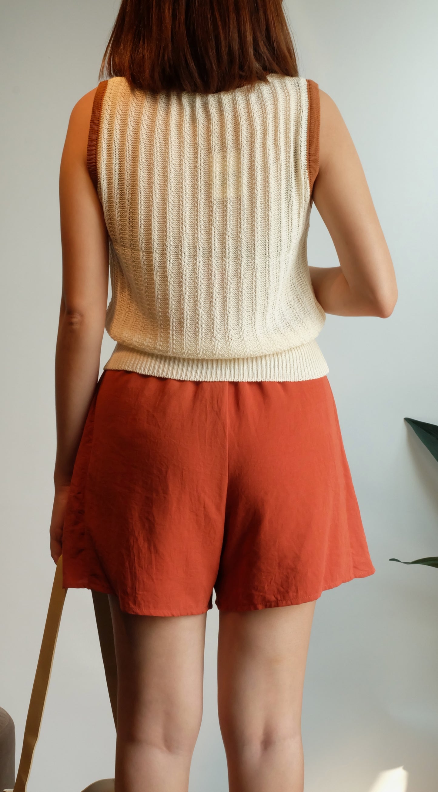 Corky Knit Tank Top (White)