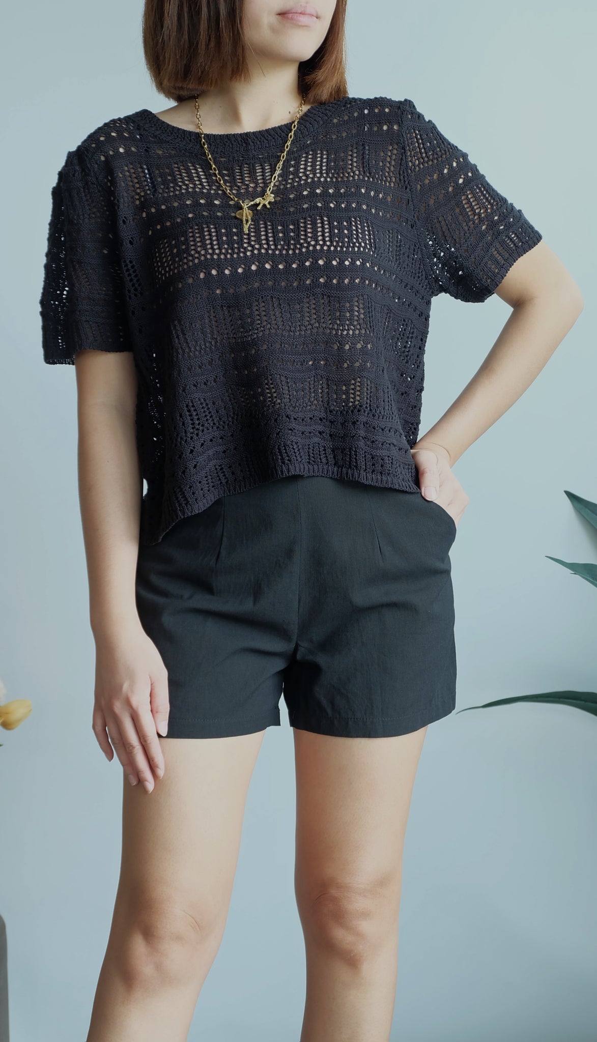Willow Knit Top [Black]
