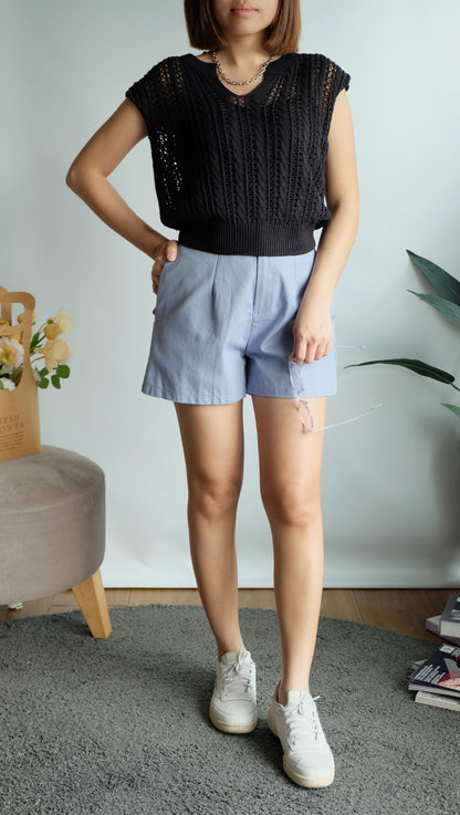 Galen Knit Top (Black)