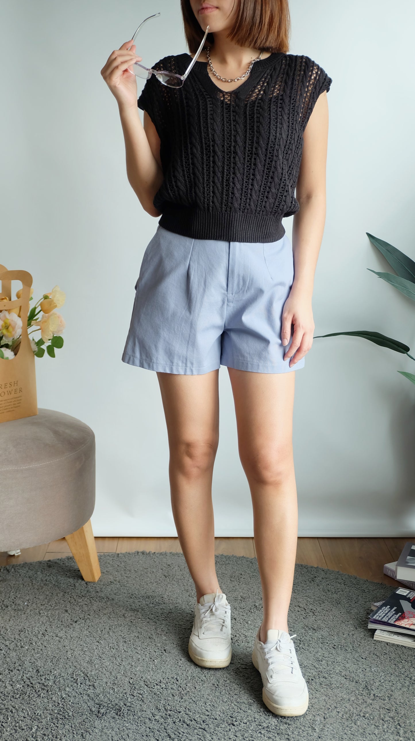 Galen Knit Top (Black)
