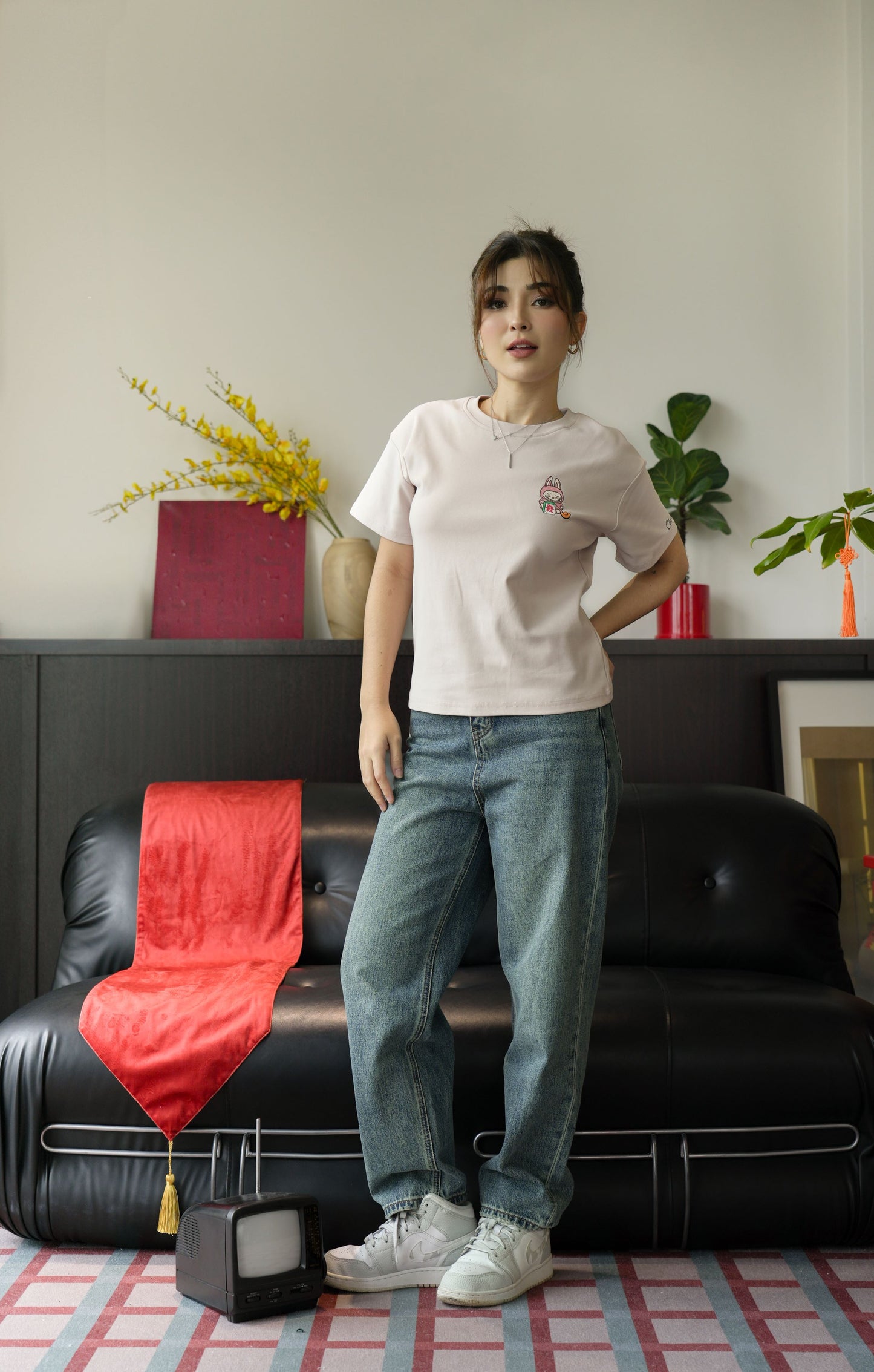 CNY Labubu Top (Adult / Pink)
