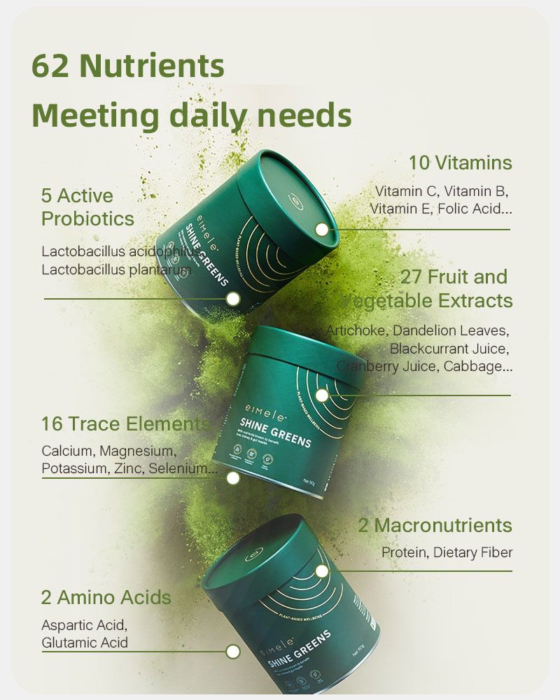 【Member Upgrade】eimele Shine Greens Home Edition*3 tins + Rainbow*3 Packs Free RM30 voucher pack