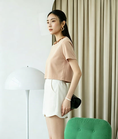 Statement Embellished Top (Pink)