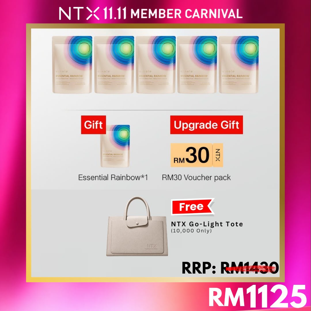【Member Upgrade】eimele Essential Rainbow 360g/bag*5 {Free Essential Rainbow360g/bag*1 + RM30 voucher pack}