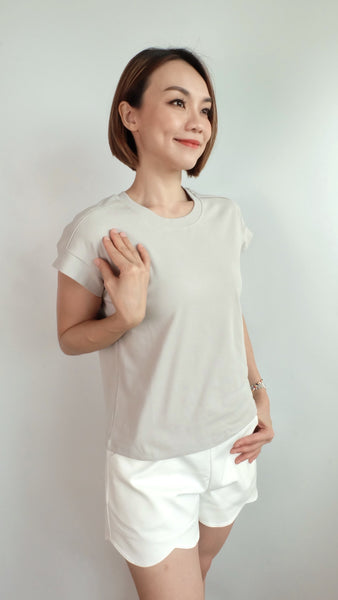 AVA TEE [LIGHT GREY]