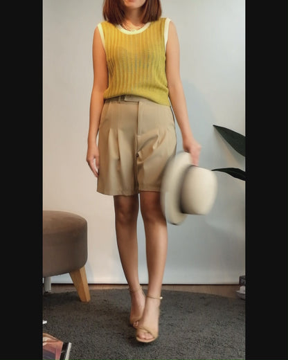 Corky Knit Tank Top (Green)