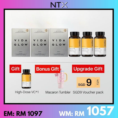 Pro Collagen+*3 + High-Dose VC*[Free High-Dose*1 + Macaroni Tumbler]