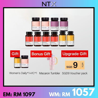 Women's Daily*2 +Hyaluronic Acid*2 +Astaxanthin*4 +Vitamin*2[Free Women's Daily*1 + Vitamin C*1+ Macaroni Tumbler]