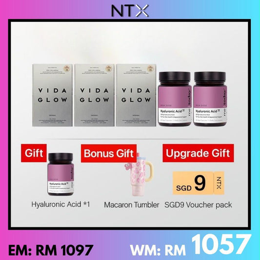 Pro Collegen+*3 +Hyaluronic Acid*3[Free Hyaluronic Acid*1 + Macaroni Tumbler]